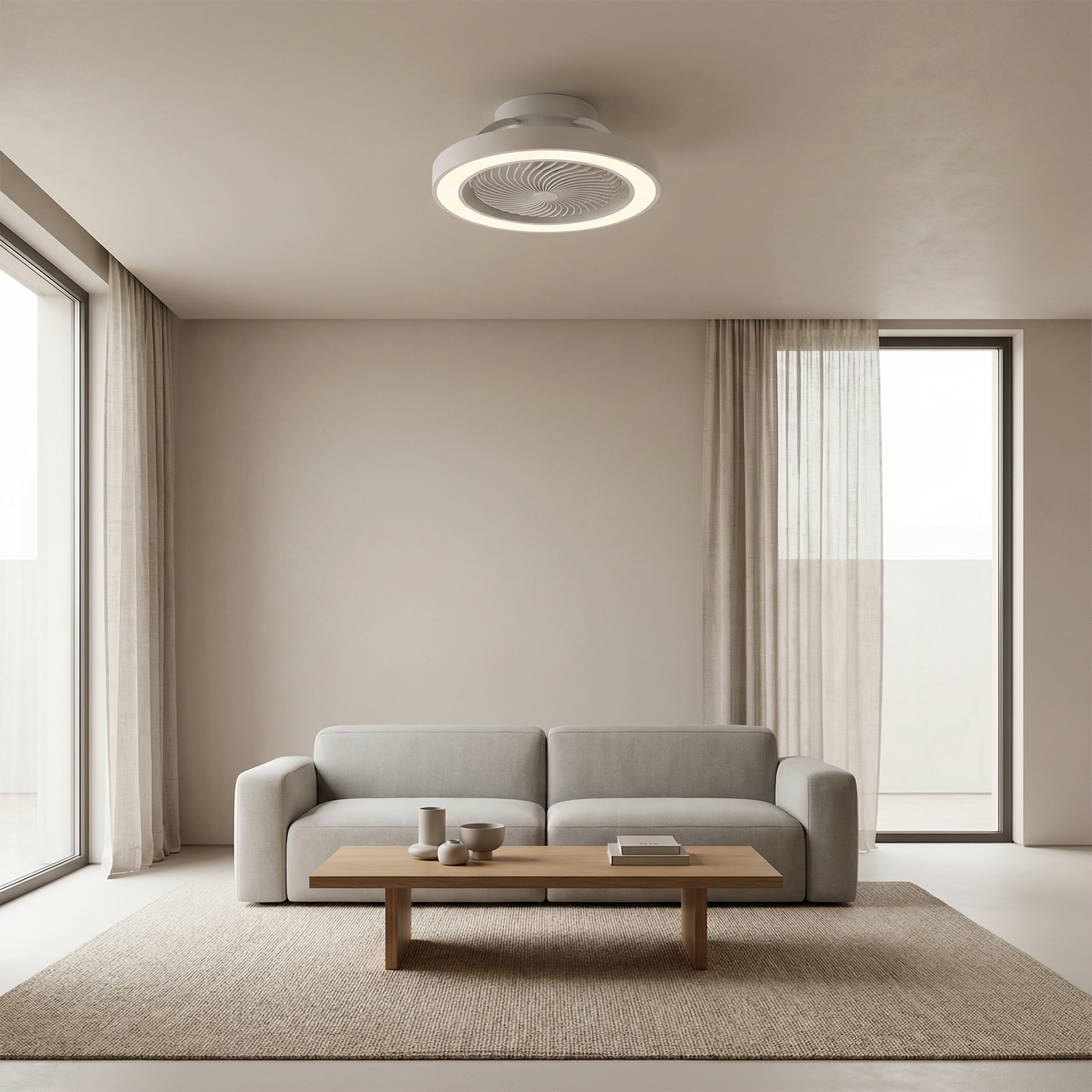 Ventilateur de plafond Blaire 49 cm – Compact Acier