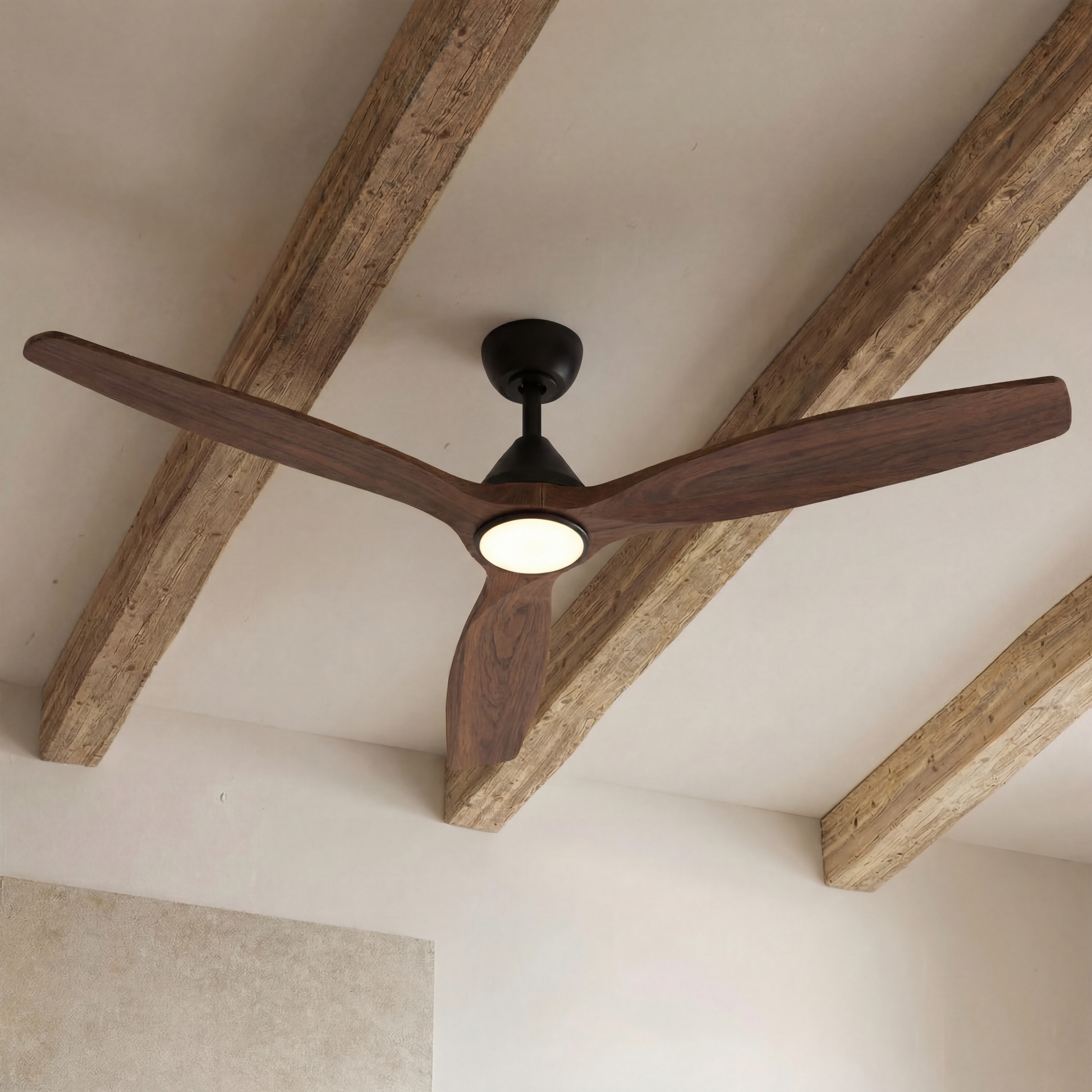 Dolomiti Ventilador de Techo 132 cm – 3 Aspas de Madera