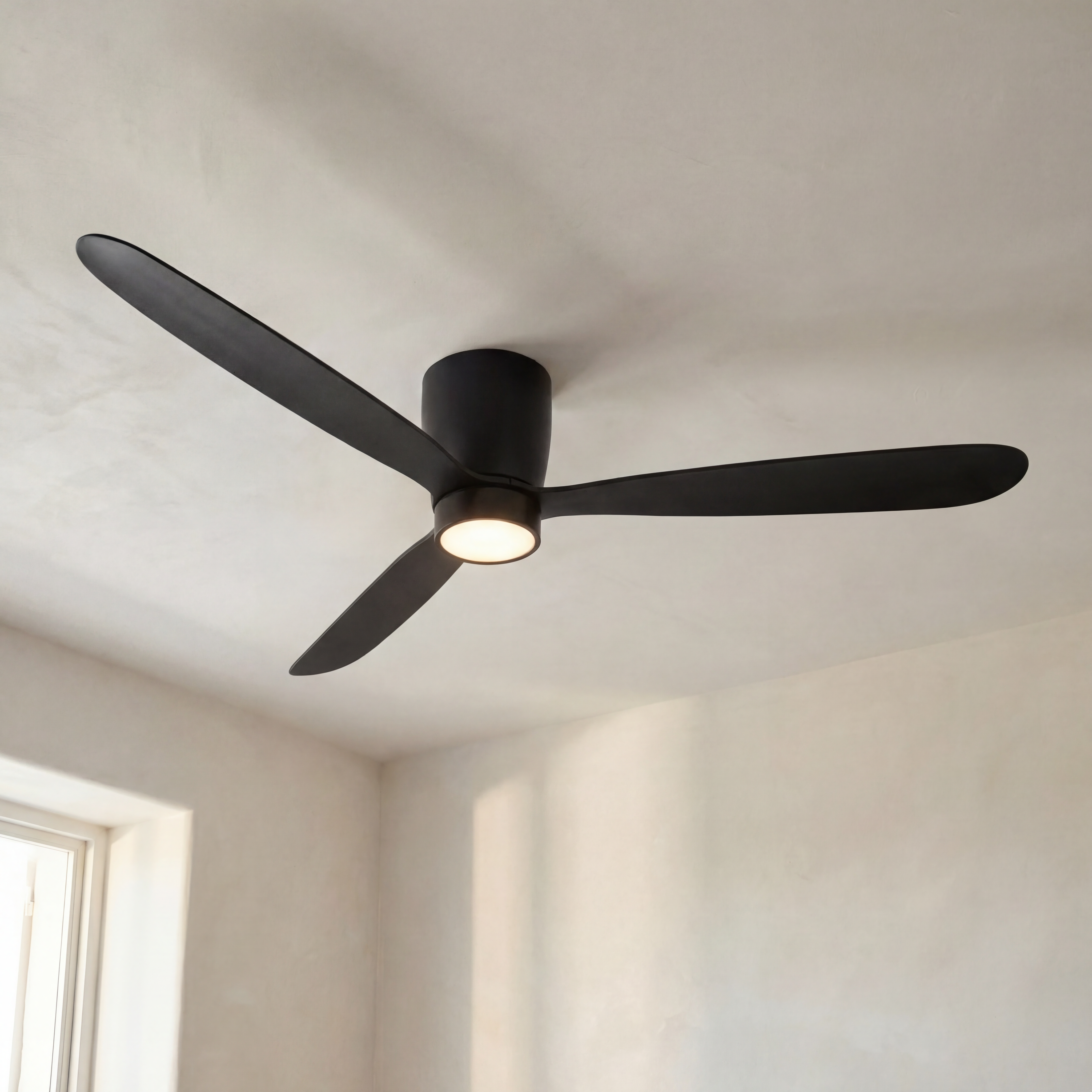 Ventilateur de plafond Sirocco 132 cm – 3 pales en acier